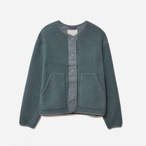 ISO Everlane ReNew Teddy Liner, Dark Pewter Green